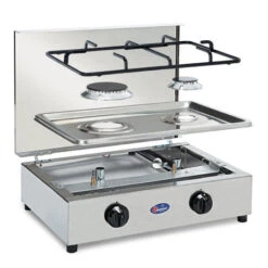 Parker® Fornello A Gas 2F Inox -Campeggio Negozio fornello a gas inox 200 2