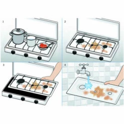 Parker® Fornello A Gas 3F Inox -Campeggio Negozio fornello a gas inox 300 3