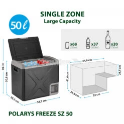 Frigo Congelatore Portatile Brunner Polarys Freeze SZ 50 -Campeggio Negozio frigo congelatore portatile brunner polarys freeze sz 50 bivalente compressione 19