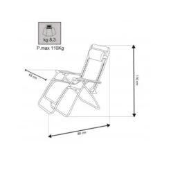Poltrona Sdraio Cosma Comfort 5 Poltrona Sdraio Cosma Comfort -Campeggio Negozio poltrona comfort cosma alto grado di comfort struttura pieghevole 2