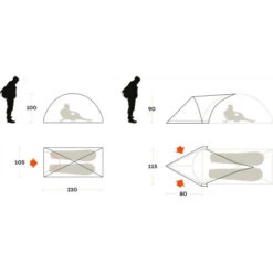 Tenda Ferrino Blizzard 2 -Campeggio Negozio tenda ferrino blizzard 2 spedizioni monotelo estreme nuova paleria 2