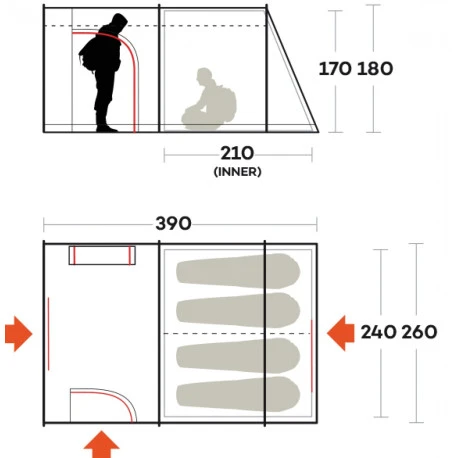 Tenda Ferrino Fenix 4 2 Tenda Ferrino Fenix 4 - immagine 2