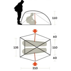 Tenda Ferrino Nemesi 2 PRO -Campeggio Negozio tenda ferrino nemesi 2 pro leggera intuitiva struttura interna rapido montaggio hiker ciclismo 4